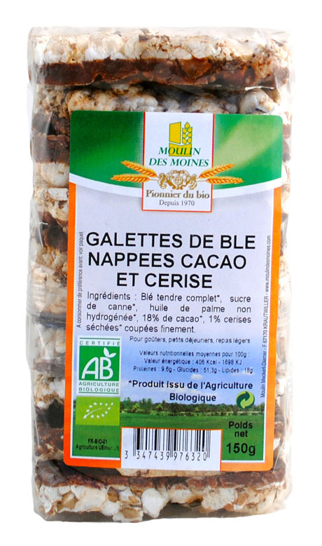 GALETTES BLE CHOCO CERISE 150G AB