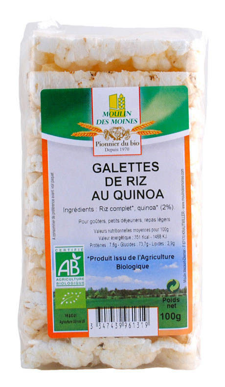 GALETTES RIZ QUINOA 100G AB