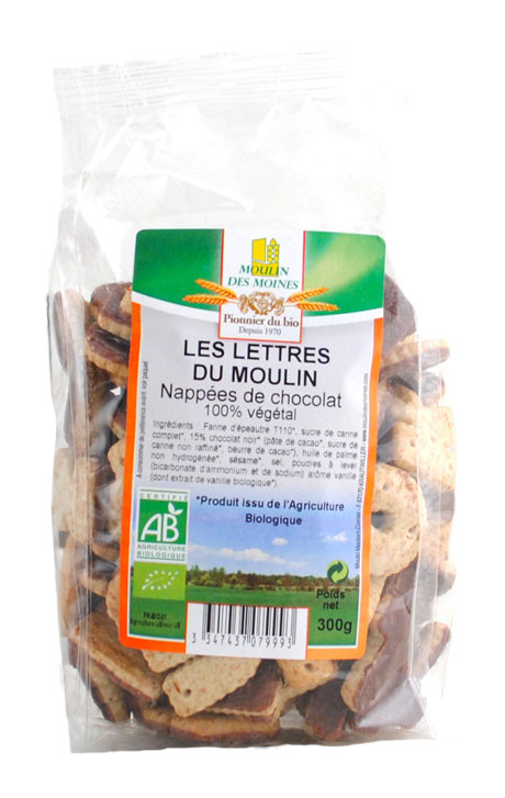 LETTRES DU MOULIN NAPPEES CHOCO 300G AB