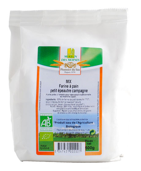 MEL. PAIN PRET EMPLOI PETIT EPEAUTRE CAMP T70 500G AB