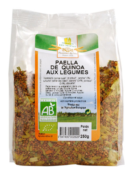 PAELLA DE QUINOA AUX LEGUMES 250G AB