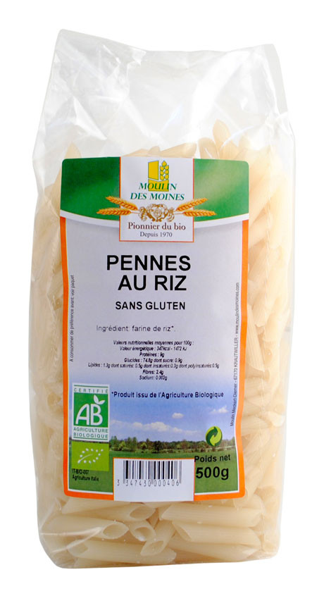 PENNE AU RIZ 500G AB