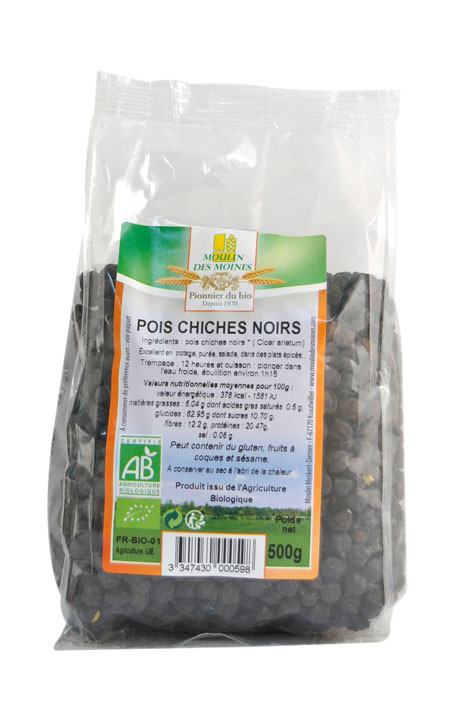 POIS CHICHES NOIRS 500G AB