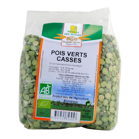 POIS VERTS CASSES 500G AB