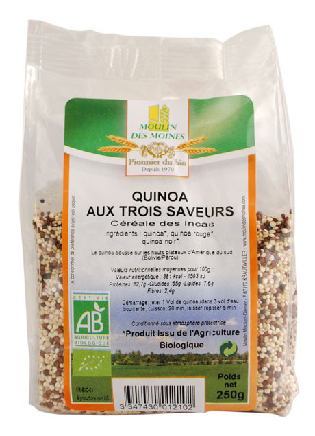 QUINOA 3 SAVEURS 250G AB