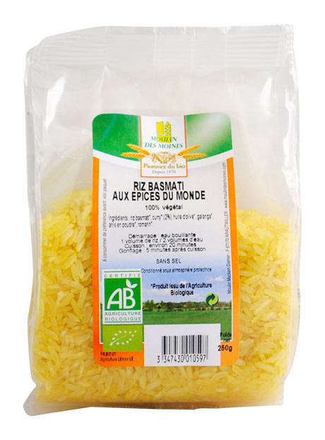 RIZ BASMATI EPICES MONDE 250G AB