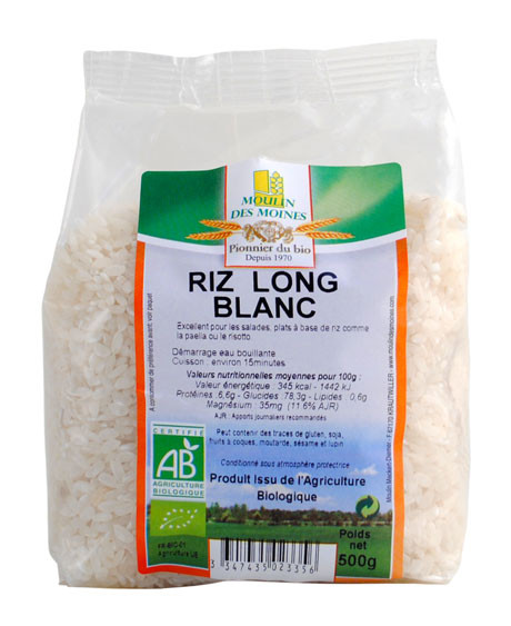 RIZ LONG BLANC 500G AB