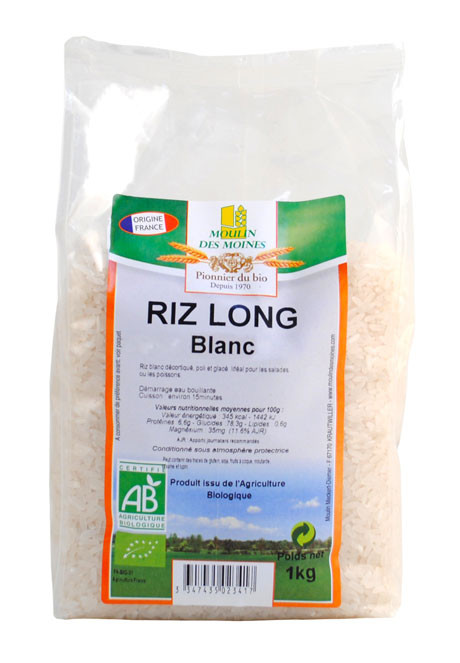 RIZ LONG BLANC MEDITERRANEE 1KG AB