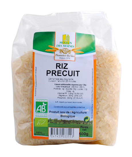 RIZ LONG BLANC PRECUIT 500G AB