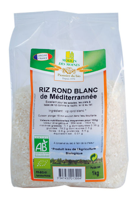 RIZ ROND BLANC MEDITERRANEE 1KG AB