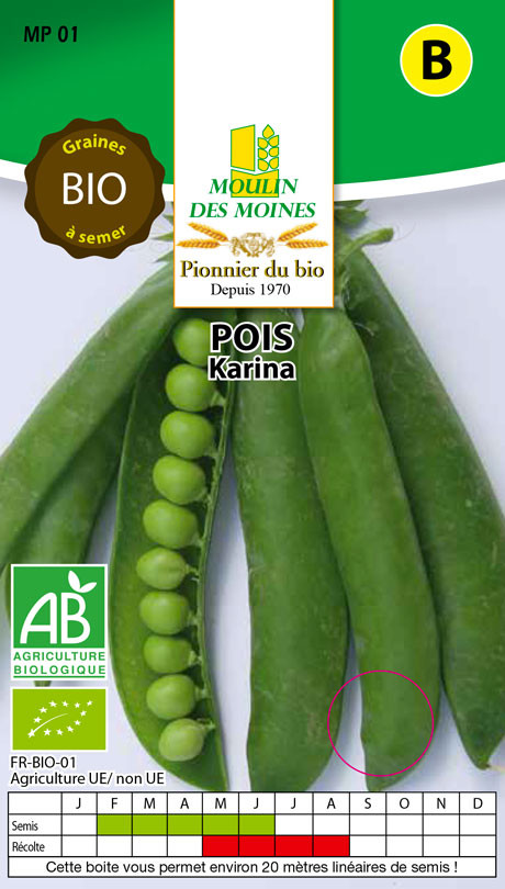 SEMENCE PETIT POIS KARINA 125G AB