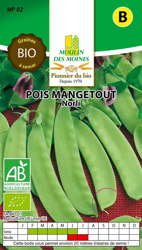 SEMENCE PETIT POIS MANGETOUT 125G AB