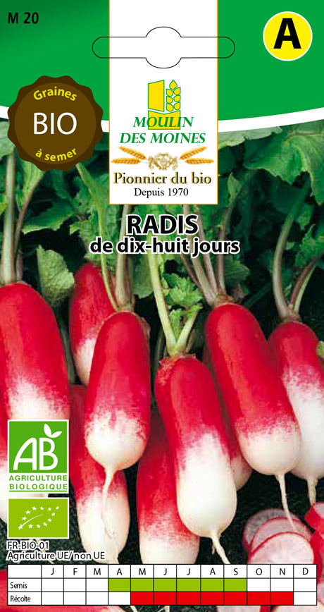 SEMENCE RADIS 18 JOURS 7G AB
