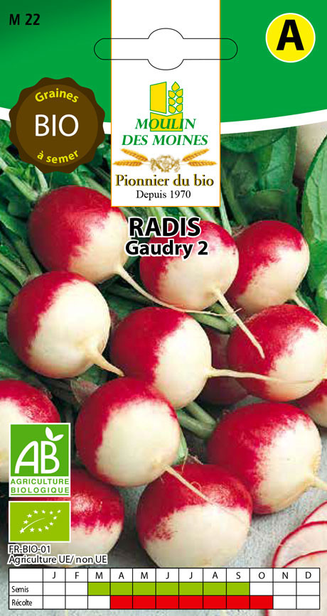 SEMENCE RADIS GAUDRY ROND ROUGES BLANCS 7G AB