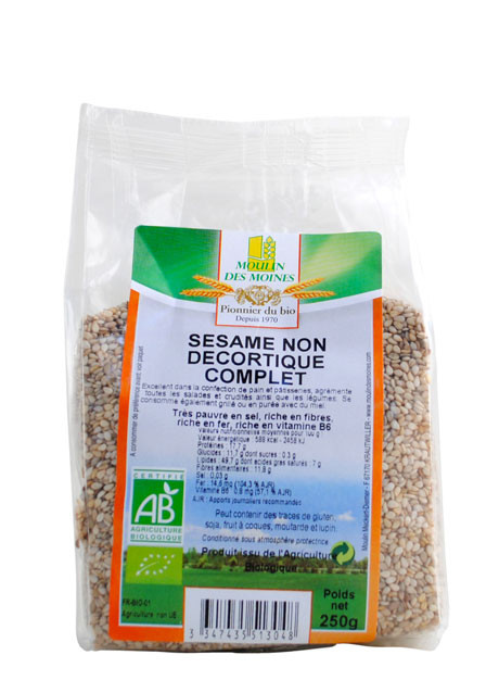 SESAME NON DECORTIQUE CPT 250G AB