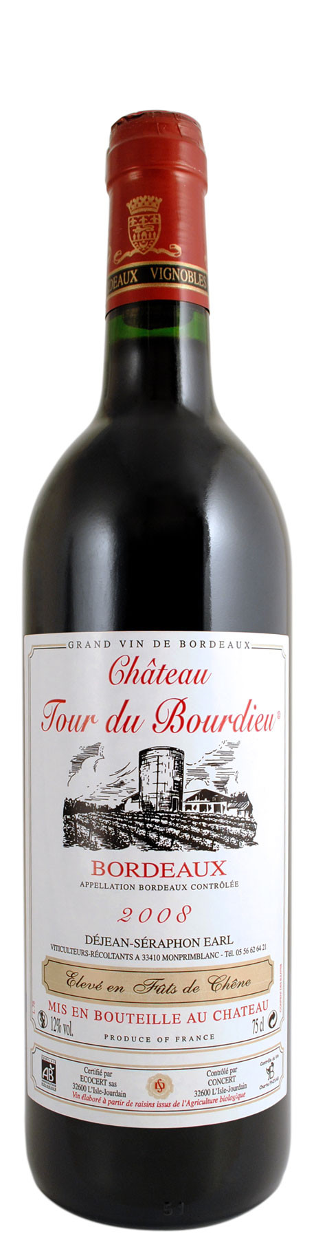 VIN BORDEAUX BOURDIEU 75CL AB