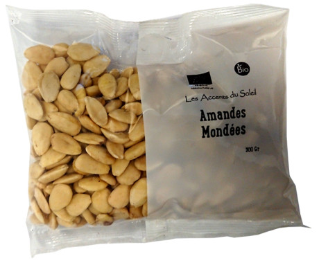 Amandes mondées (blanches) calibre 12/14 Espagne