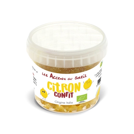 Ecorces de citron confits en cubes Italie