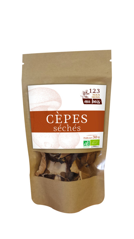 Cèpes séchés - Origine Sibérie (fôret Taïga)