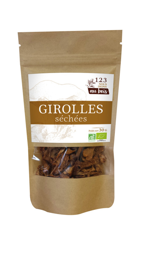 Girolles séchées - Origine Sibérie (fôret Taïga)
