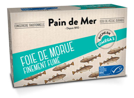 Foie de morue finement fumé - Label MSC