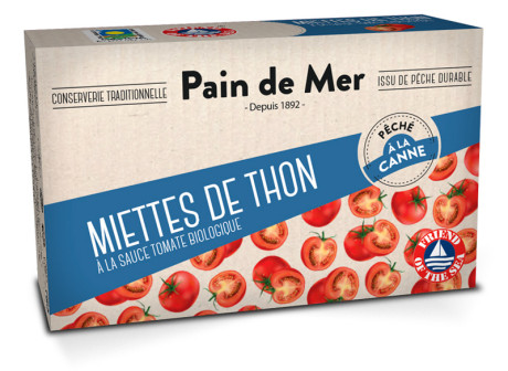 Miettes de thon à la sauce tomate biologique