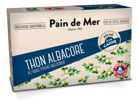 Thon albacore à l'huile d'olive biologique