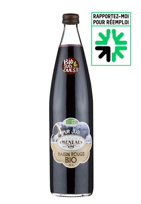 PUR JUS RAISIN ROUGE MERLOT - MALBEC  75cl