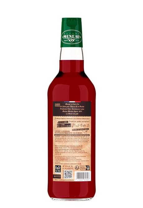 SIROP DE CRANBERRY FRAMBOISE 50cl