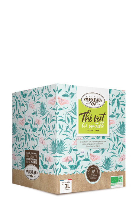 THÉ VERT BIO ÉQUITABLE CITRON THYM  3L