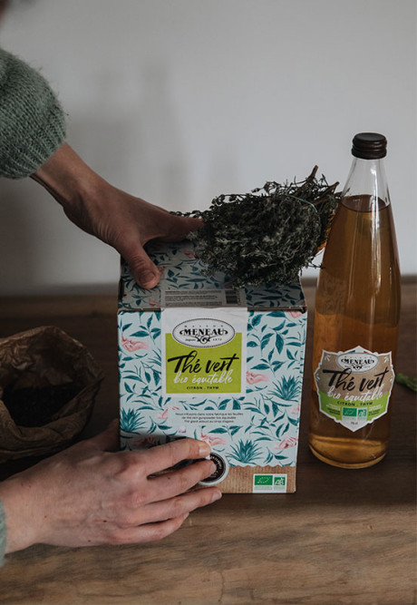 THÉ VERT BIO ÉQUITABLE CITRON THYM 75cl