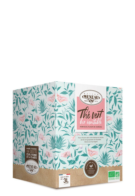THÉ VERT BIO ÉQUITABLE HIBISCUS FLEUR DE SUREAU  3L