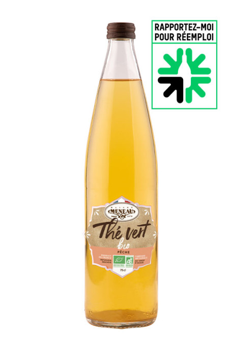 THÉ VERT BIO ÉQUITABLE PÊCHE 75cl