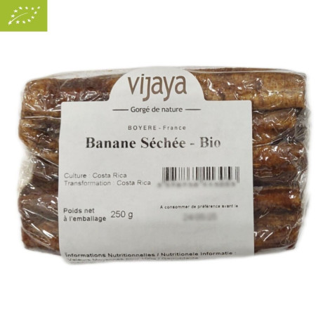 Banane Séchée - Entière - COSTA-RICA - 250 g - Bio* (*Certifié Bio par FR-BIO-10)