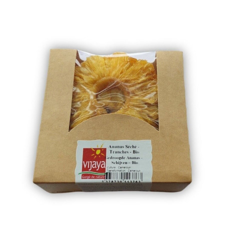Ananas Séché - Tranches - CAMEROUN - 125 g - Bio* (*Certifié Bio par FR-BIO-10)